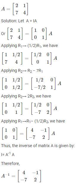 Inverse Matrix - Definition, Formulas, Steps to Find Inverse Matrix, Examples