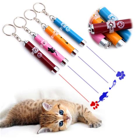 Funny Pet Laser Cat Toy LED Laser Pointer Cat Toys Bright Animation Mouse Shadow Interactive Dog ...