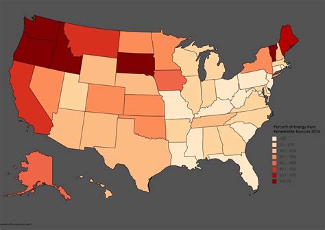 The US states producing the most electricity via renewable resources