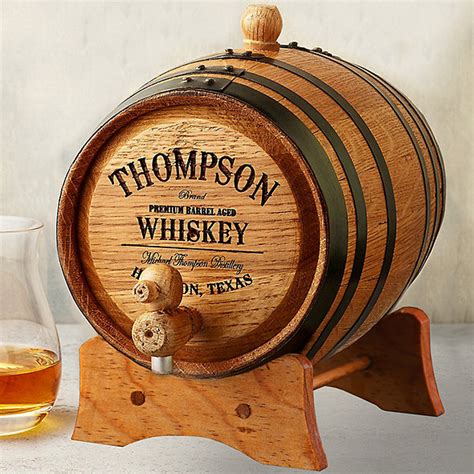 Personalized Mini Oak Whiskey Barrel - Wine Enthusiast