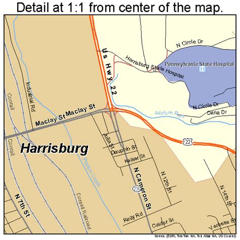 Harrisburg Pennsylvania Street Map 4232800