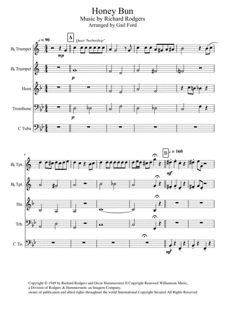 Honey Bun Free Music Sheet - musicsheets.org