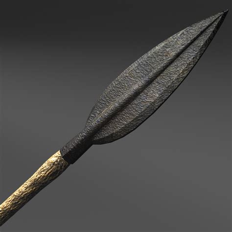 obj ancient greek dual spear