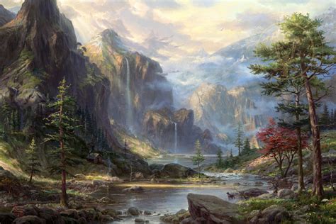 High Country Wilderness - Thomas Kinkade Smoky Mountains