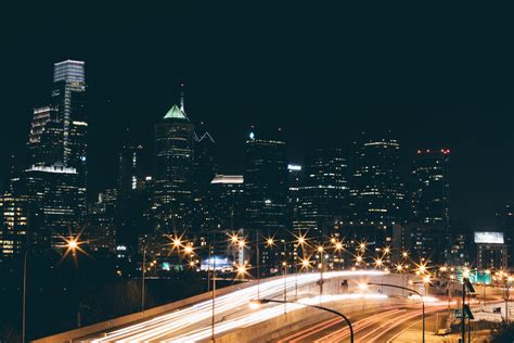 city, Lights, Road, Night, Cityscape, Philadelphia, 6k Wallpapers HD ...