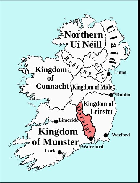 Map Of Munster Province Ireland Osraige Wikipedia | secretmuseum