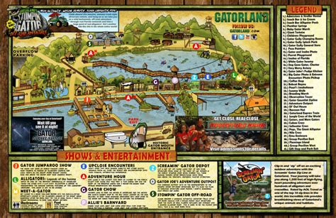 Gatorland Map and Brochure (2024 - 2018) | ThemeParkBrochures.net