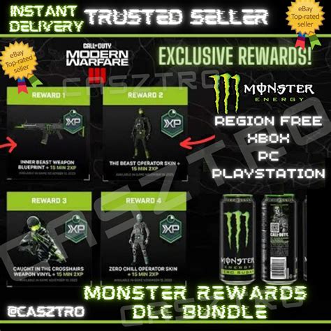 Call of Duty Modern Warfare 3 Monster Energy InGame Rewards FULL SET - 10 CODES - International ...