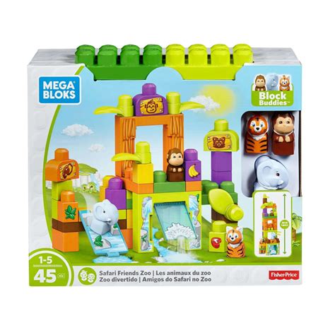 Mega Bloks Storytelling Safari Friends Zoo Building Set, 45-Pieces - Walmart.com - Walmart.com