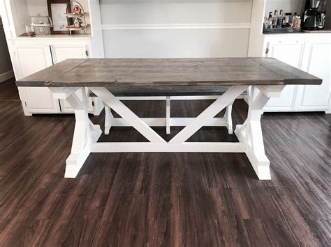 Grey Farmhouse Dining Table With Bench | Chair Design