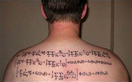 Quantum Mechanics Tattoo