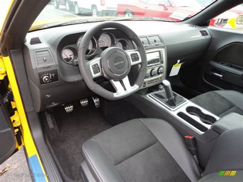 Dark Slate Gray Interior 2012 Dodge Challenger SRT8 Yellow Jacket Photo #61393642 | GTCarLot.com