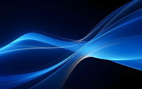 Premium Photo | Blue wavy lines abstract background