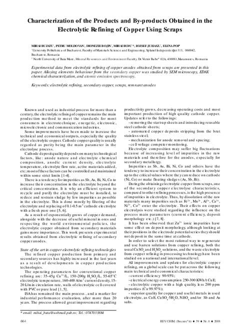 (PDF) Electrochemical Modelling of Copper Electrorefining in Lab Scale ...