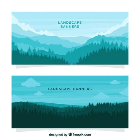 Download Forest Landscape Banners for free | Forest landscape, Banner ...