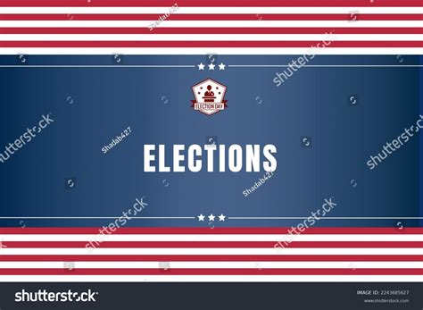 Usa Election 2023 Backdrop Flag Banner Stock Illustration 2243685627 ...