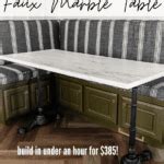 DIY Faux Marble Dining Table in Under an Hour - Bless'er House