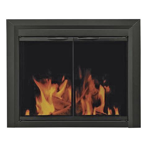 Carlisle Medium Black Cabinet Style Glass Fireplace Doors – Fireplace Guide by Linda