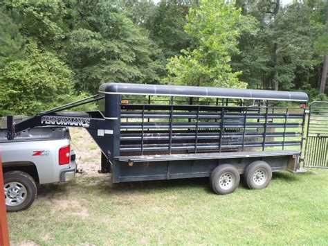 16' gooseneck stock trailer | Stock trailer, Livestock trailers, Cattle ...