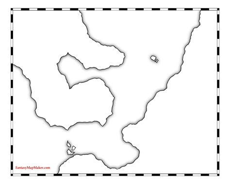 More Land Mass Outlines - Free Fantasy Maps