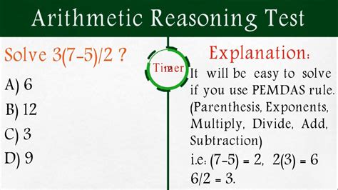 How To Pass The Arithmetic Reasoning - Sara Dickerman's Math Problems