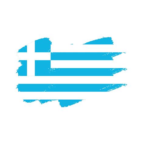 Greece Flag With Watercolor Painted Brush 4238265 Vector Art at Vecteezy