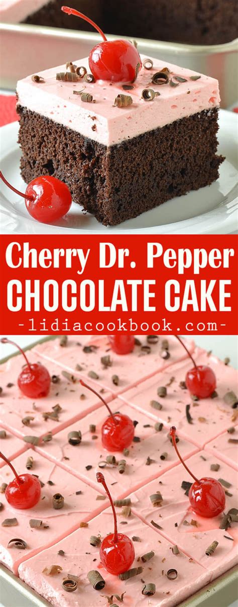 Cherry Dr. Pepper Chocolate Cake - Lidia's Cookbook