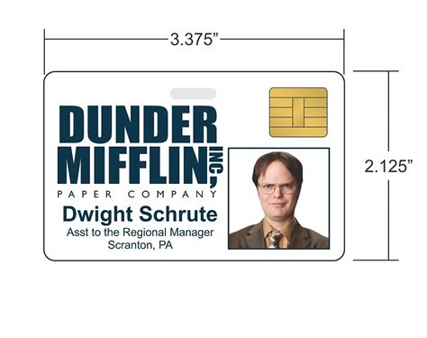 Dwight Schrute Id Badge Printable Free