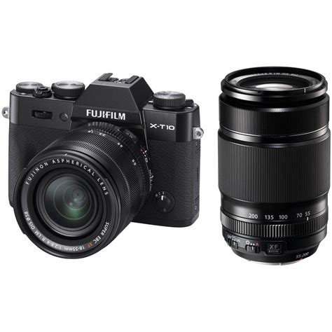 FUJIFILM X-T10 Mirrorless Digital Camera with 18-55mm and