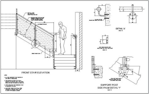 Access stair drawing | Glass railing stairs, Glass staircase, Glass handrail