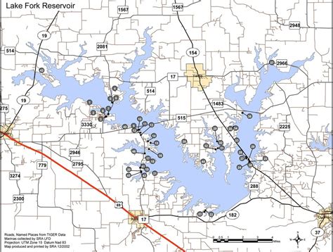 Map Of Texas Lakes And Reservoirs And Travel Information | Download - Texas Fishing Maps Free ...