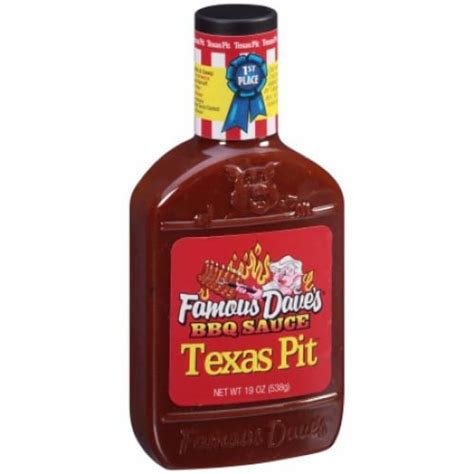 Famous Dave's Texas Pit BBQ Sauce 19 Oz. Bottle, 1pk - Kroger