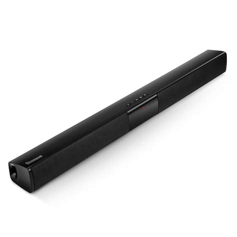 Bluetooth Soundbar with Subwoofer, Shunpad BS - 28 Portable USB 2.0 Channel TV Sound Bar ...