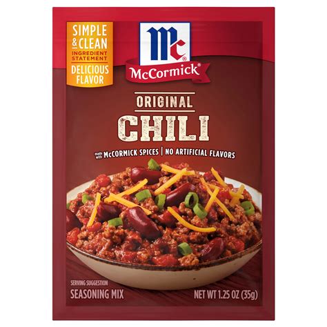 McCormick Chili Seasoning Mix - Shop Spice Mixes at H-E-B