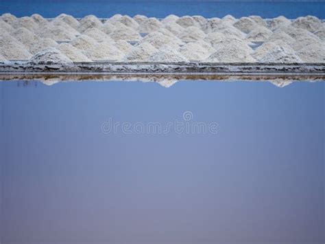 Salt Fields Evaporate into Salt. Stock Photo - Image of agriculture ...