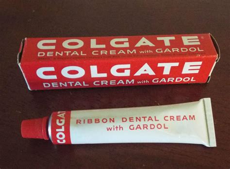 Vintage 1956 COLGATE TOOTHPASTE Metal Tube Dental Cream w/Gardol in ...