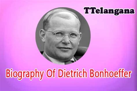 Biography Of Dietrich Bonhoeffer