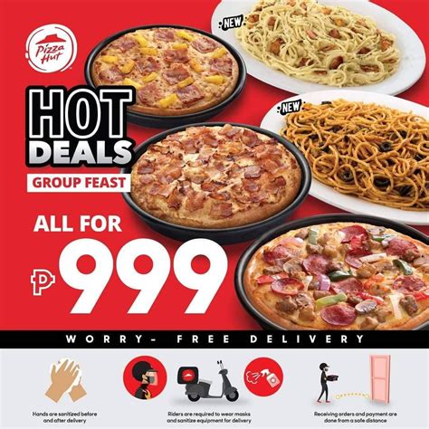 Pizza Hut Philippines 🍕 on Instagram: “Enjoy our newest Hot Deals Group Feast. For P999, get 3 ...