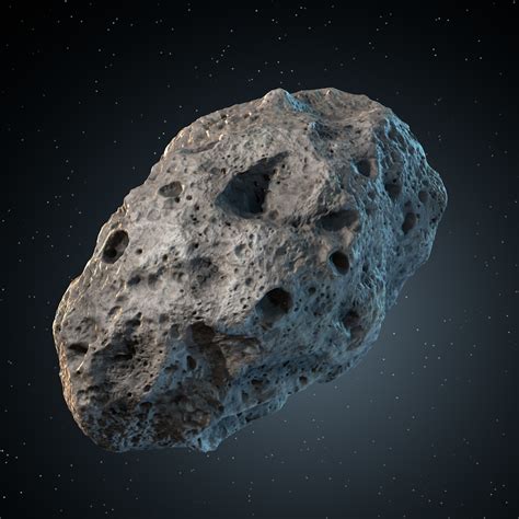 3d model asteroid meteoroid rock