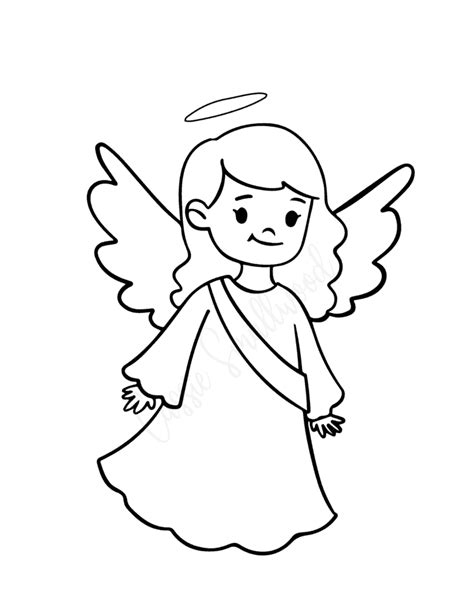 Coloring Book Pages Of Angels