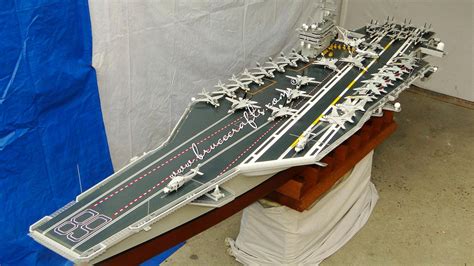 USS Nimitz CVN-68 Large Scale - Mahogany Wooden Aircraft Models – Boat ...