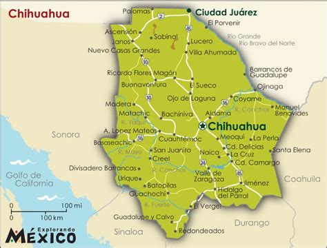 Mapa de Chihuahua | Chihuahua Turismo