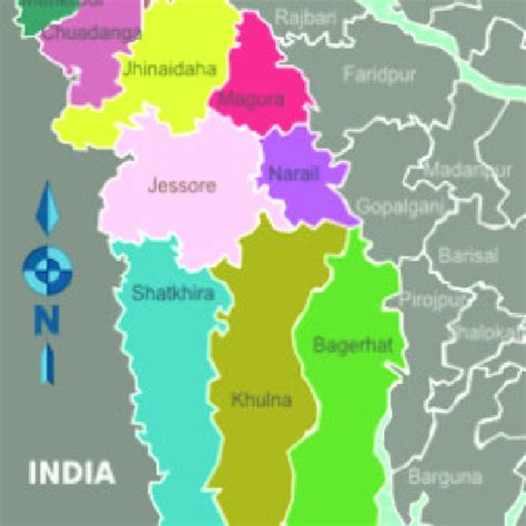 Districts of Khulna Division. | Download Scientific Diagram