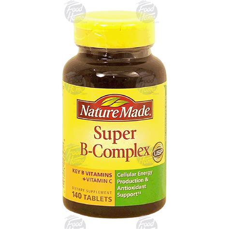 Nature Made super b-complex dietary supplement tablets 140ct