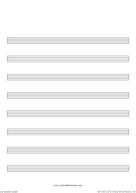 Music Notes Sheet Printable