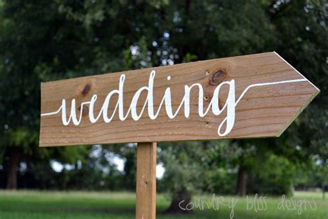 Custom Wedding Sign Wooden Wedding Sign by countryblissdesigns