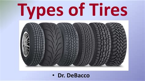 Types of Tires - YouTube