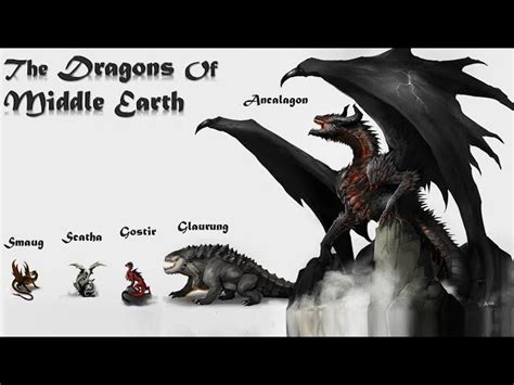 Dragons Of Middle Earth Size Comparison