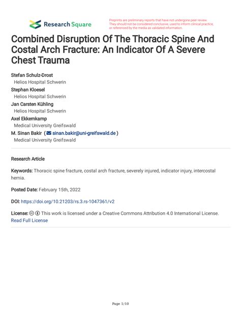 (PDF) Combined disruption of the thoracic spine and costal arch ...