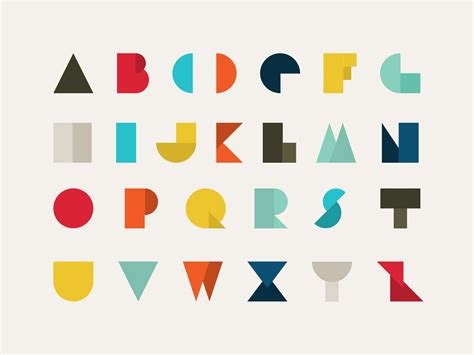 Geometric Alphabet by Dan Rigby on Dribbble